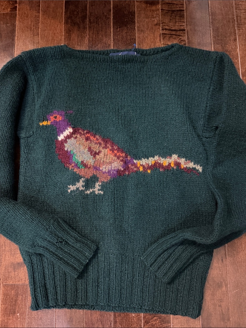 Vintage Ralph Lauren wool Pheasant sweater (flawed) - Picture 3 of 5